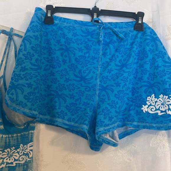 Blue PJ’s VINTAGE Top and Bottoms Pajamas Set USED 95% COTTON, 5% SPANDEX - Picture 3 of 16